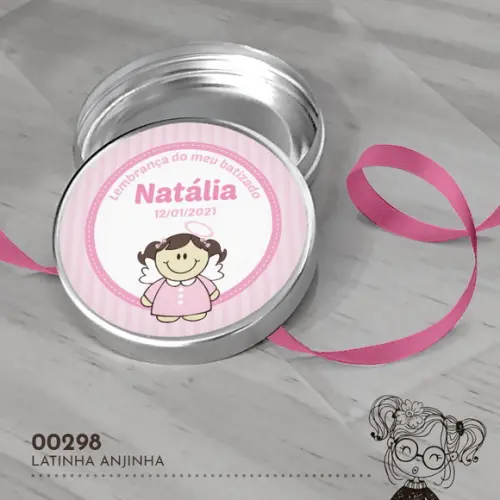 Latinha Adesivada Anjinha - 00298