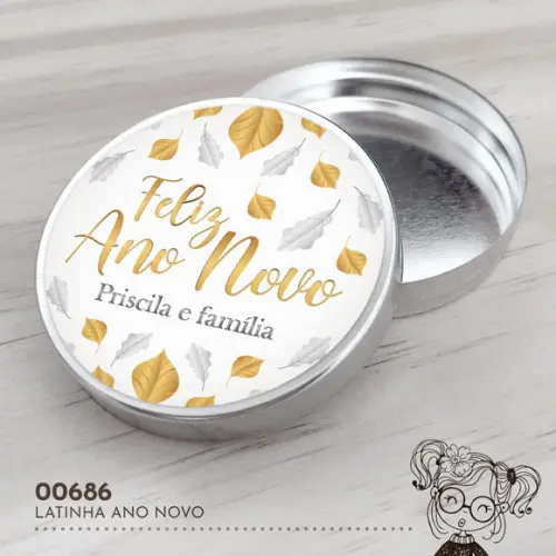 Latinha Adesivada Ano Novo - 00686