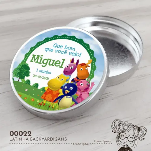 Latinha Adesivada Backyardigans - 00022