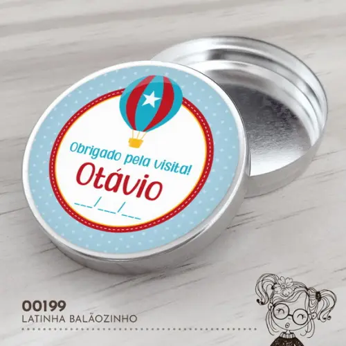 Latinha Adesivada Balãozinho - 00199