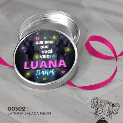 Latinha Adesivada Balada - 00502