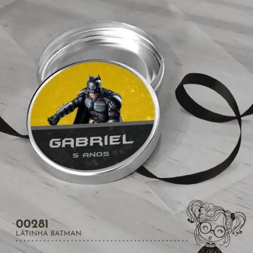 Latinha Adesivada Batman - 00281