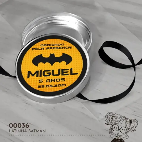 Latinha Adesivada Batman - 00036