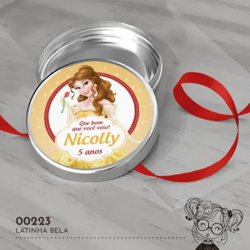 Latinha Adesivada Bela - 00223