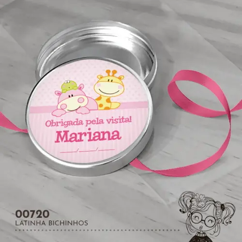 Latinha Adesivada Bichinhos - 00720
