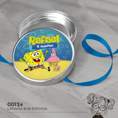 Latinha Adesivada Bob Esponja - 00124