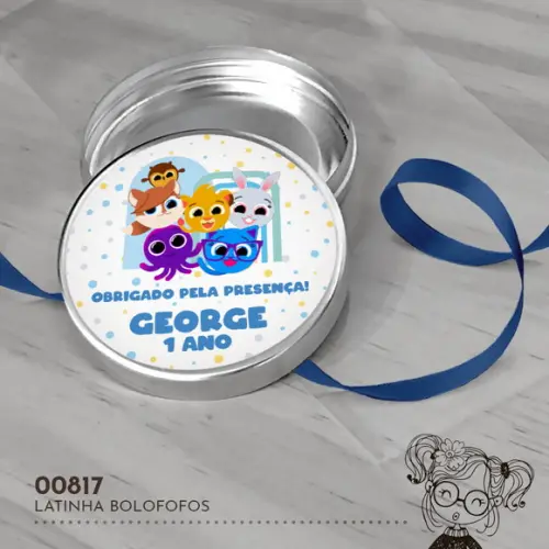 Latinha Adesivada Bolofofos - 00817