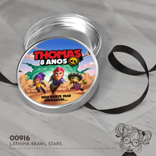 Latinha Adesivada Brawl Stars - 00916