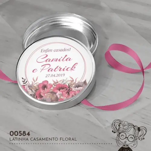 Latinha Adesivada Casamento - 00584