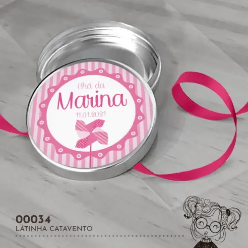 Latinha Adesivada Catavento - 00034
