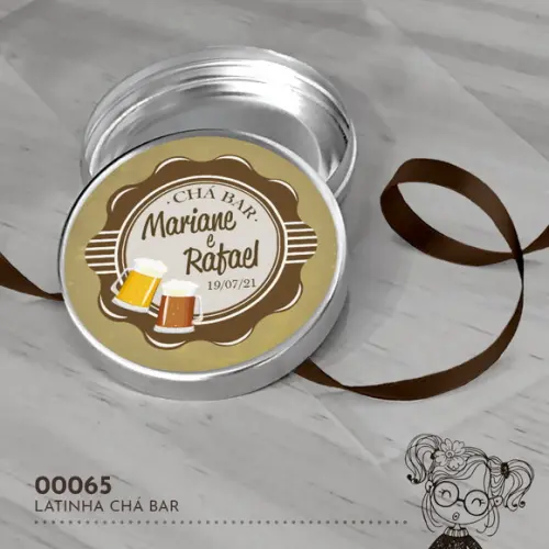 Latinha Adesivada Chá Bar - 00065