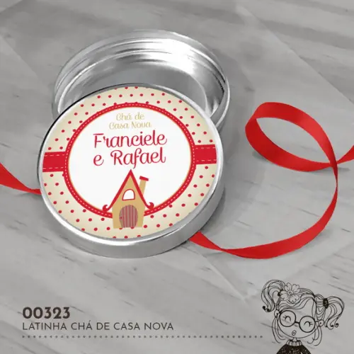 Latinha Adesivada Chá de Casa Nova - 00323
