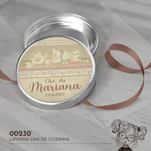 Latinha Adesivada Chá de Cozinha - 00230