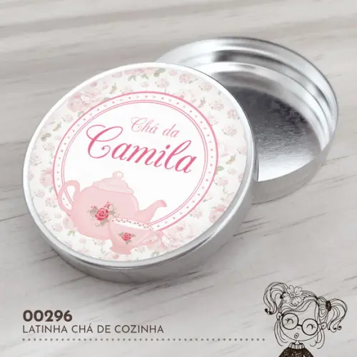 Latinha Adesivada Chá de Cozinha - 00296