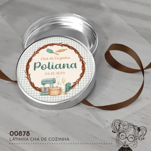 Latinha Adesivada Chá de Cozinha - 00878