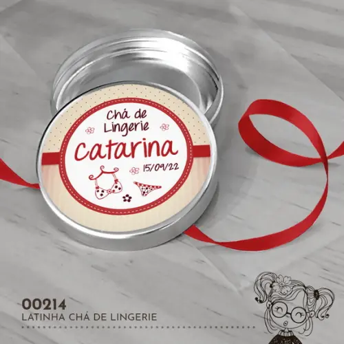 Latinha Adesivada Chá de Lingerie - 00214