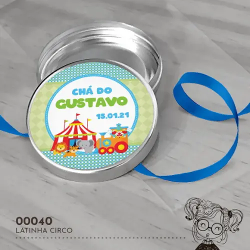 Latinha Adesivada Circo - 00040