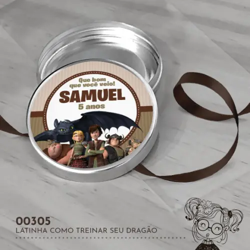 Latinha Adesivada Como Treinar Seu Dragão - 00305