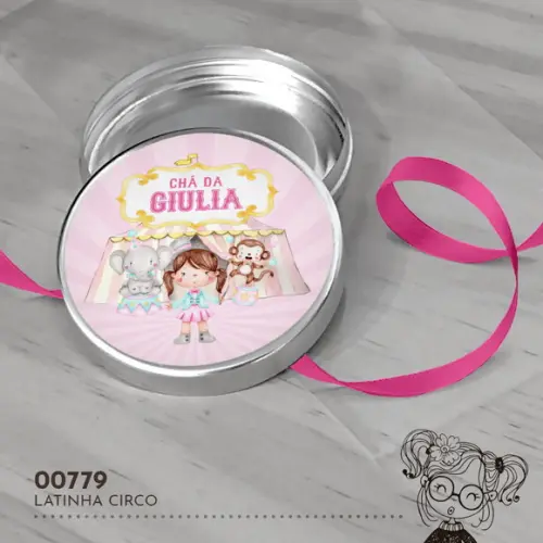 Latinha Adesivada Circo - 00779
