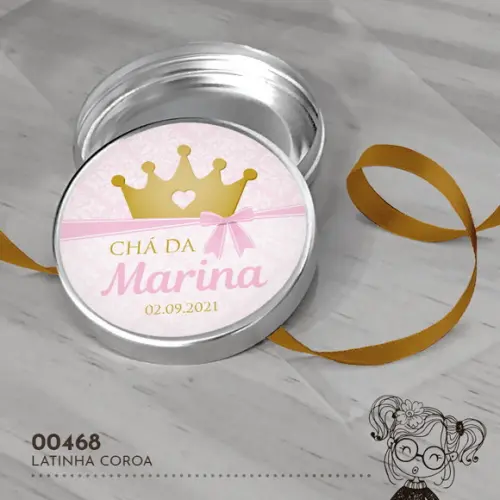 Latinha Adesivada Coroa - 00468