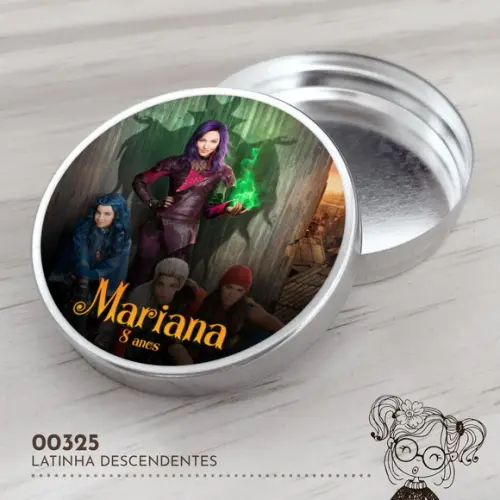 Latinha Adesivada Descendentes - 00325