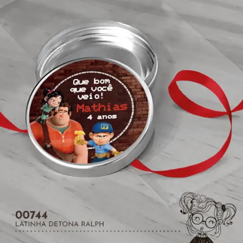 Latinha Adesivada Detona Ralph - 00744
