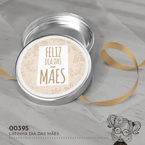 Latinha Adesivada Dia das Mães - 00395