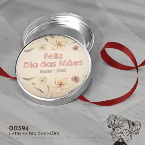 Latinha Adesivada Dia das Mães - 00394