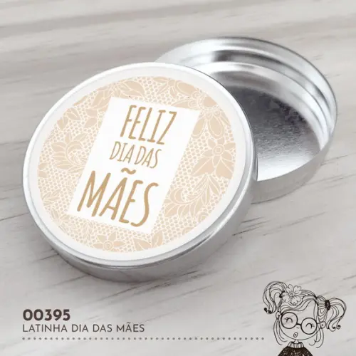 Latinha Adesivada Dia das Mães - 00395