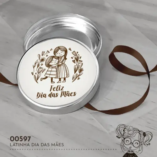 Latinha Adesivada Dia das Mães - 00597