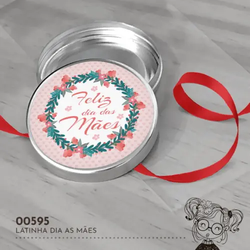 Latinha Adesivada Dia das Mães - 00595