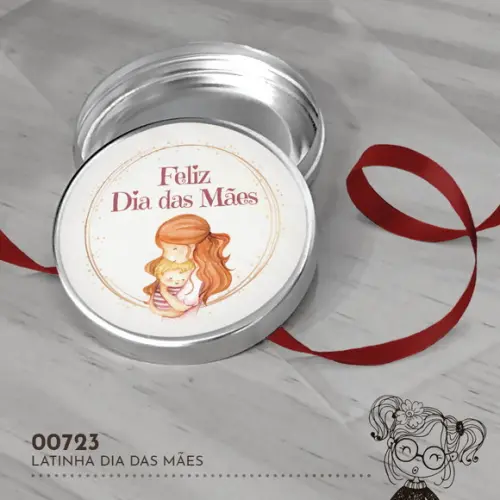 Latinha Adesivada Dia das Mães - 00723