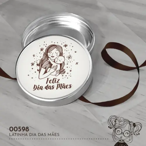 Latinha Adesivada Dia das Mães - 00598