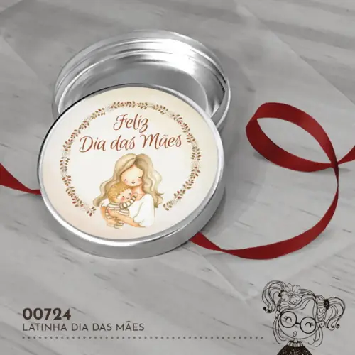 Latinha Adesivada Dia das Mães - 00724