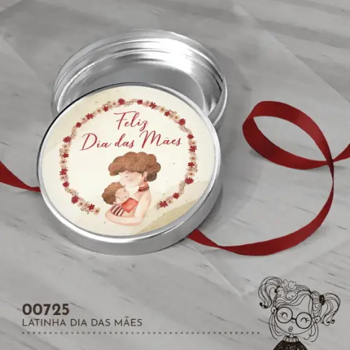 Latinha Adesivada Dia das Mães - 00725
