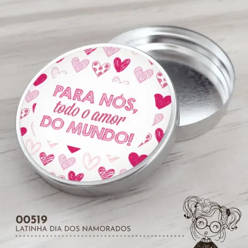 Latinha Adesivada Dia dos Namorados - 00519