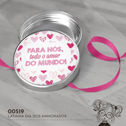 Latinha Adesivada Dia dos Namorados - 00519