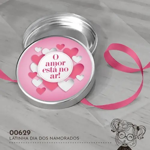 Latinha Adesivada Dia dos Namorados - 00629