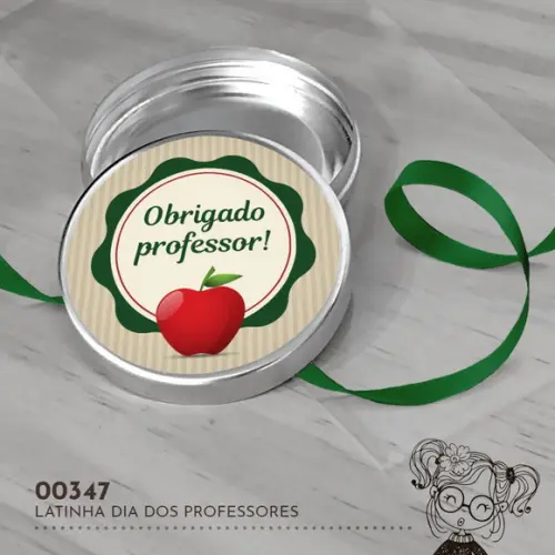 Latinha Adesivada Dia dos Professores - 00347