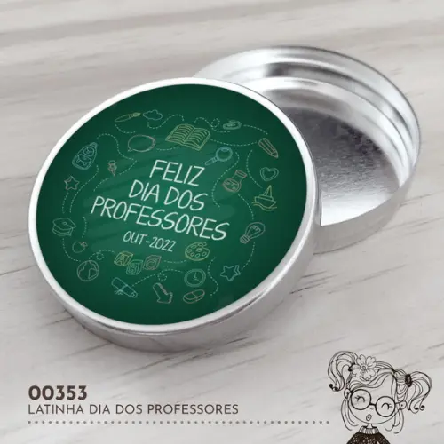 Latinha Adesivada Dia dos Professores - 00353