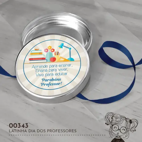 Latinha Adesivada Dia dos Professores - 00350