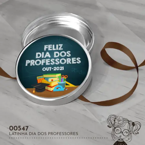 Latinha Adesivada Dia dos Professores - 00547