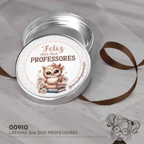 Latinha Adesivada Dia dos Professores - 00910