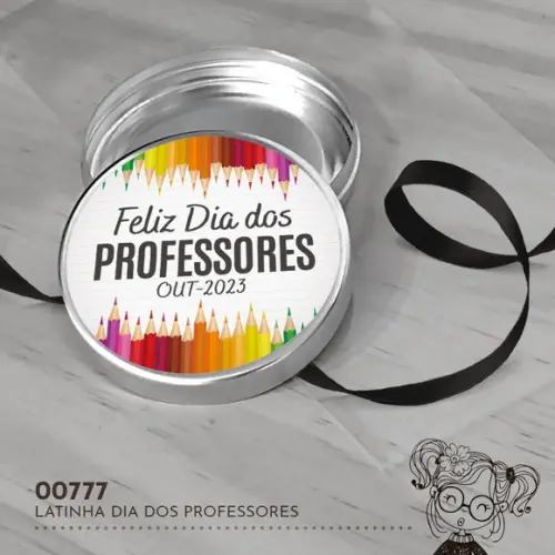 Latinha Adesivada Dia dos Professores - 00777