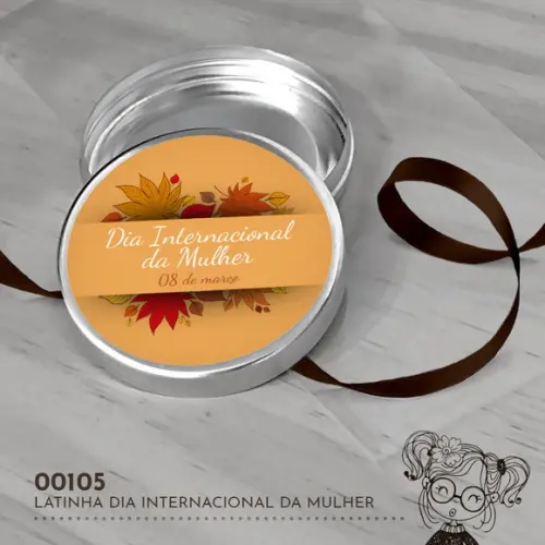 Latinha Adesivada Dia Internacional da Mulher - 00105
