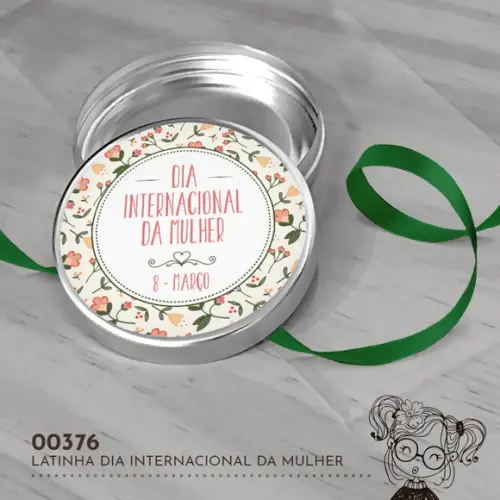 Latinha Adesivada Dia Internacional da Mulher - 00376