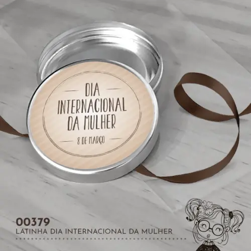Latinha Adesivada Dia Internacional da Mulher - 00379
