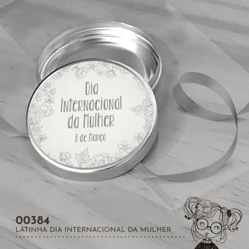 Latinha Adesivada Dia Internacional da Mulher - 00384