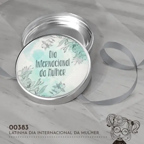 Latinha Adesivada Dia Internacional da Mulher - 00383