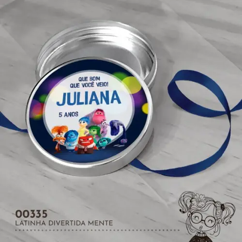 Latinha Adesivada Divertida Mente - 00335